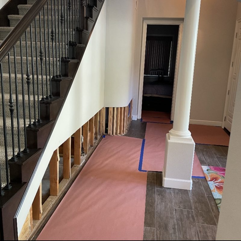Recent drywall finish work in San Diego